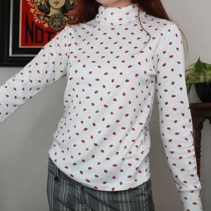 Vintage Strawberry Turtleneck